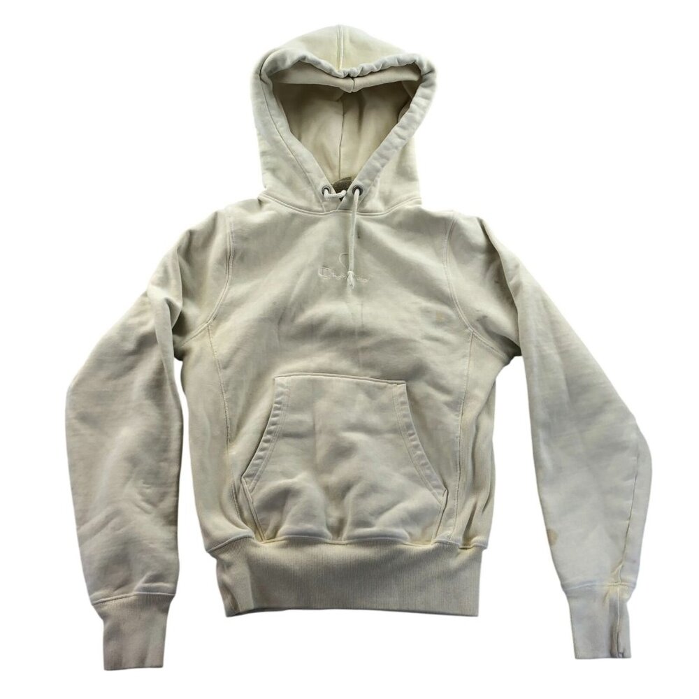 Champion Women's Reverse Weave Hoodie Sweatshirt Size XS White Pullover Classic